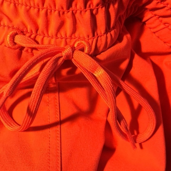 Carve Designs Bali Shorts XL Pull-On Drawstring Orange Athleisure Sporty Yoga - Picture 6 of 10